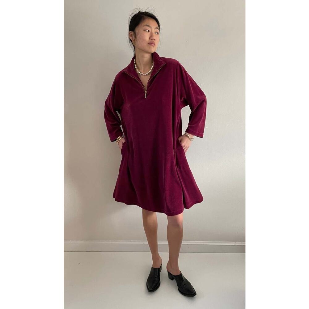 Vintage Miss Elaine Velour Nightgown Dress Size Large